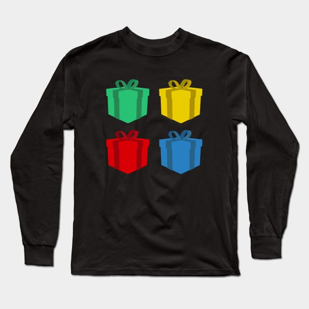 Colorful gift boxes Long Sleeve T-Shirt by DiegoCarvalho